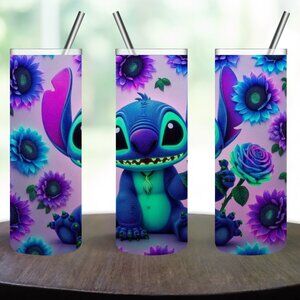 Stainless Steel Stitch 20oz Skinny Tumbler